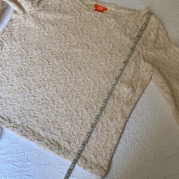 JOE FRESH Cream Lace Top - Picture 8 of 9